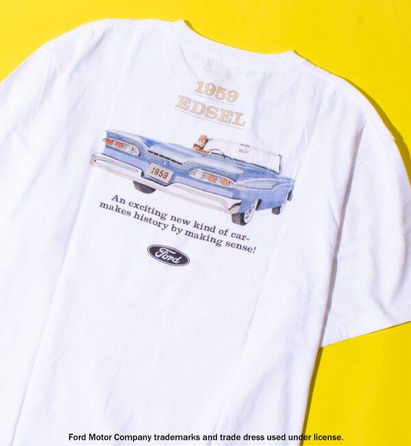 GLOSTER「【GOOD ROCK SPEED】フォード / 車 / FORD / ロゴ プリントTシャツ」|Tシャツ・カットソー|ホワイト系その他6