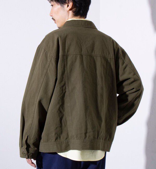 GLOSTER「【GLOSTER/グロスター】バイオウォッシュ ファティーグジャケット ミリタリーブルゾン」|ブルゾン・スタジャン|