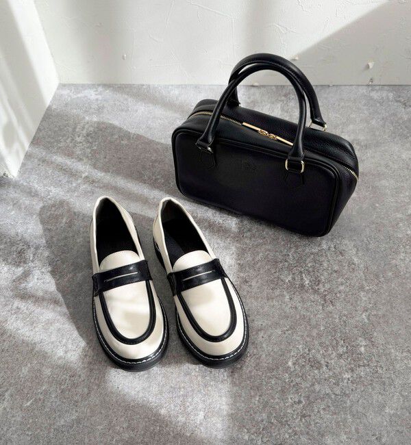 fredy emue「配色ステッチコインローファー」|その他|