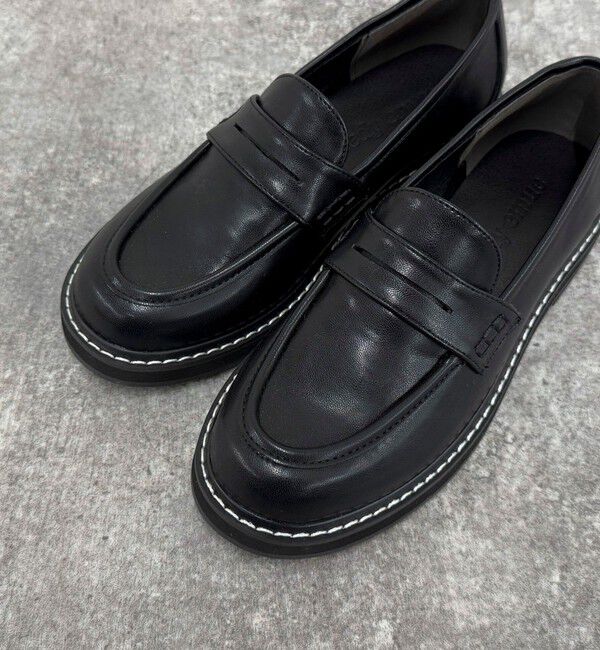 fredy emue「配色ステッチコインローファー」|その他|