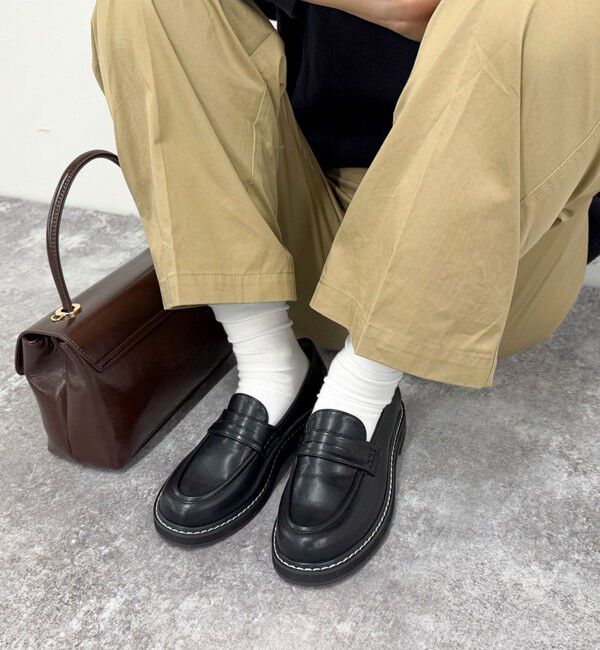 fredy emue「配色ステッチコインローファー」|その他|