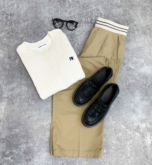 fredy emue「配色ステッチコインローファー」|その他|