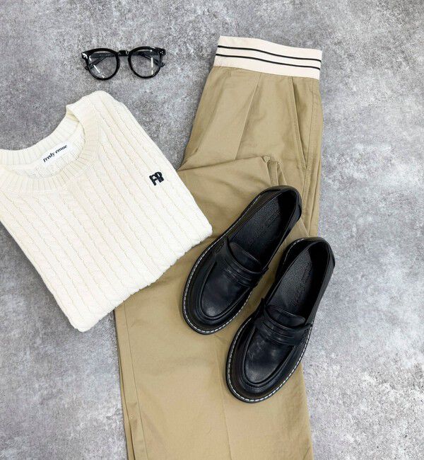 fredy emue「配色ステッチコインローファー」|その他|