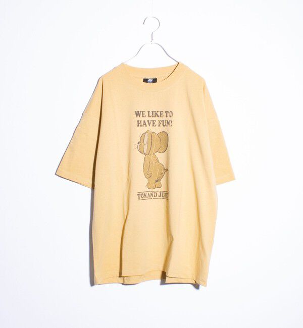 GLOSTER「【Disney】【TOM&JERRY】ピグメント/ラグランスリーブ プリントTシャツ 」|Tシャツ・カットソー|