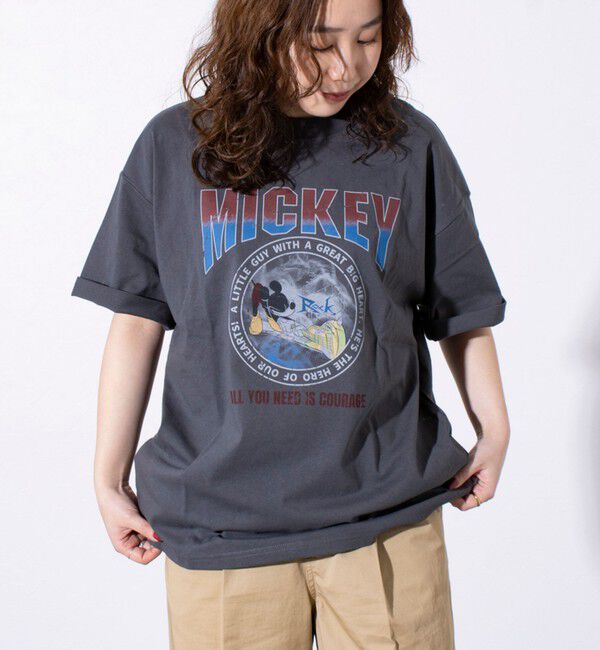 GLOSTER「【Disney】【TOM&JERRY】ピグメント/ラグランスリーブ プリントTシャツ 」|Tシャツ・カットソー|