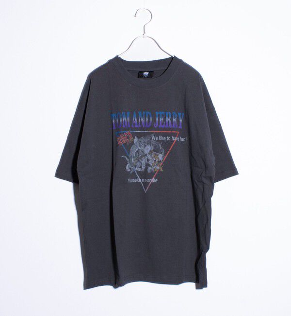 GLOSTER「【Disney】【TOM&JERRY】ピグメント/ラグランスリーブ プリントTシャツ 」|Tシャツ・カットソー|