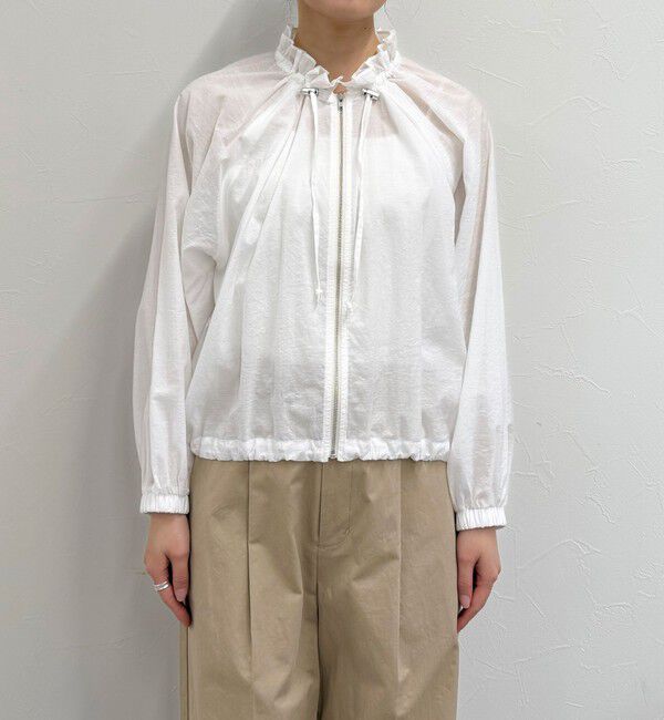 fredy emue「シアーフリルカラーZIPブルゾン」|ブルゾン・スタジャン|