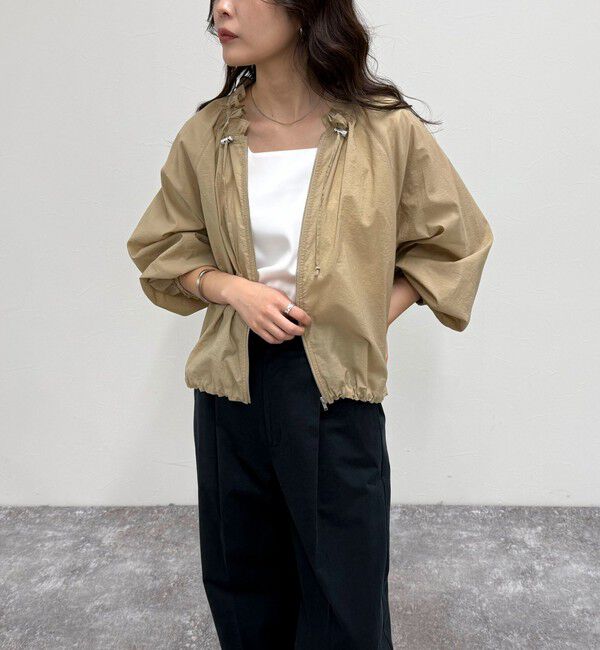 fredy emue「シアーフリルカラーZIPブルゾン」|ブルゾン・スタジャン|