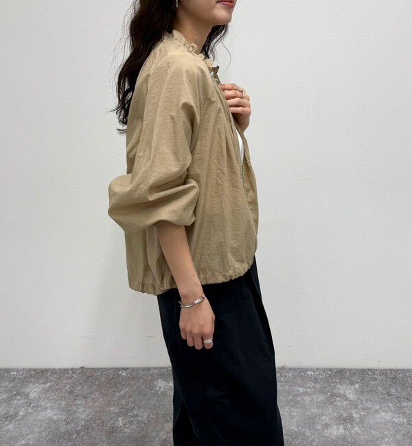 fredy emue「シアーフリルカラーZIPブルゾン」|ブルゾン・スタジャン|