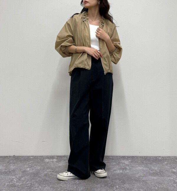 fredy emue「シアーフリルカラーZIPブルゾン」|ブルゾン・スタジャン|