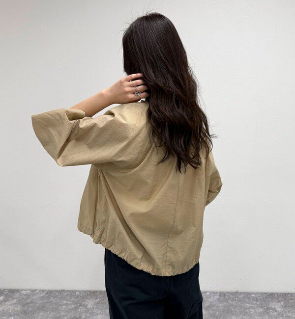 fredy emue「シアーフリルカラーZIPブルゾン」|ブルゾン・スタジャン|