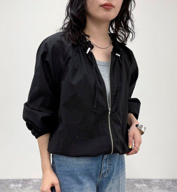 fredy emue「シアーフリルカラーZIPブルゾン」|ブルゾン・スタジャン|