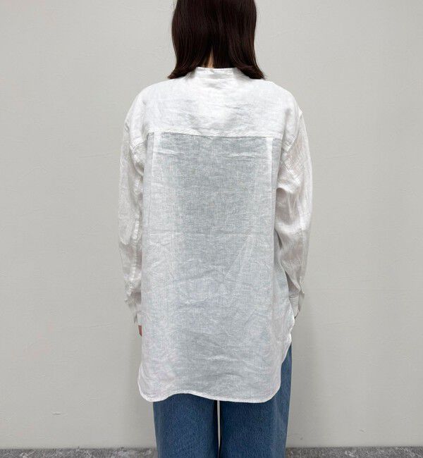 fredy emue「LINEN100バンドカラーシャツ」|シャツ・ブラウス|