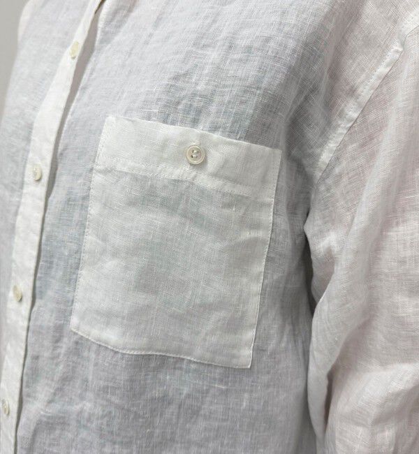 fredy emue「LINEN100バンドカラーシャツ」|シャツ・ブラウス|