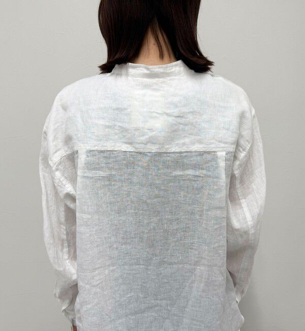 fredy emue「LINEN100バンドカラーシャツ」|シャツ・ブラウス|