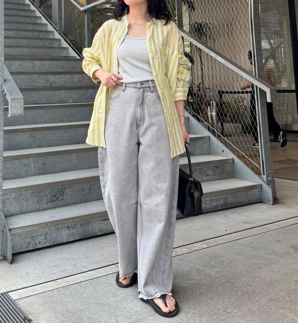 fredy emue「LINEN100バンドカラーシャツ」|シャツ・ブラウス|