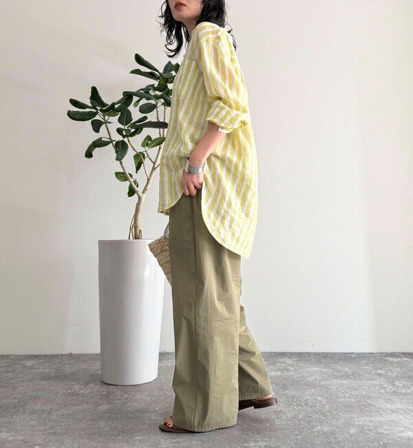 fredy emue「LINEN100バンドカラーシャツ」|シャツ・ブラウス|