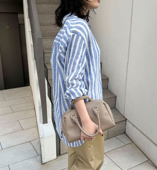 fredy emue「LINEN100バンドカラーシャツ」|シャツ・ブラウス|