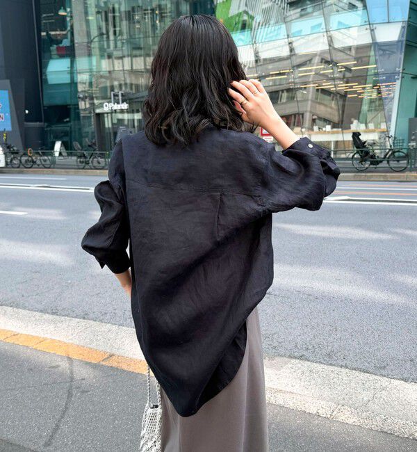 fredy emue「LINEN100バンドカラーシャツ」|シャツ・ブラウス|