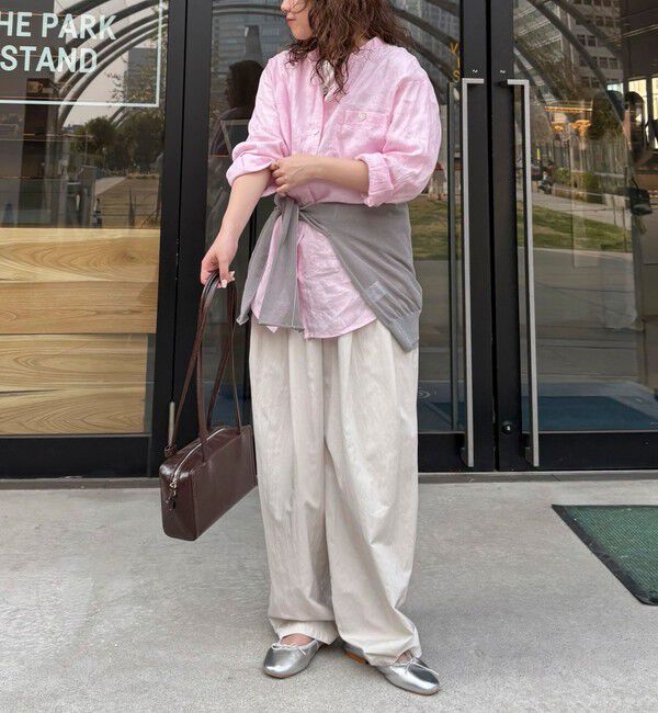 fredy emue「LINEN100バンドカラーシャツ」|シャツ・ブラウス|