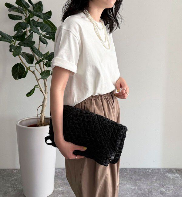 fredy emue「【新色追加！】ベーシッククロップド丈Tシャツ」|Tシャツ・カットソー|