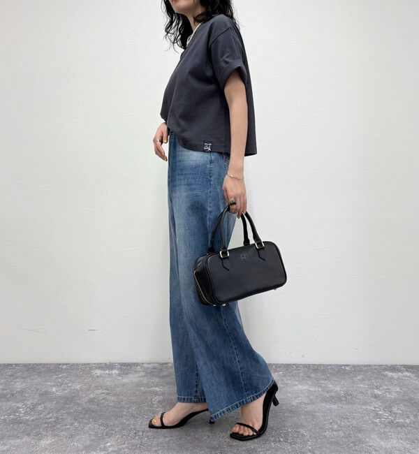 fredy emue「【新色追加！】ベーシッククロップド丈Tシャツ」|Tシャツ・カットソー|