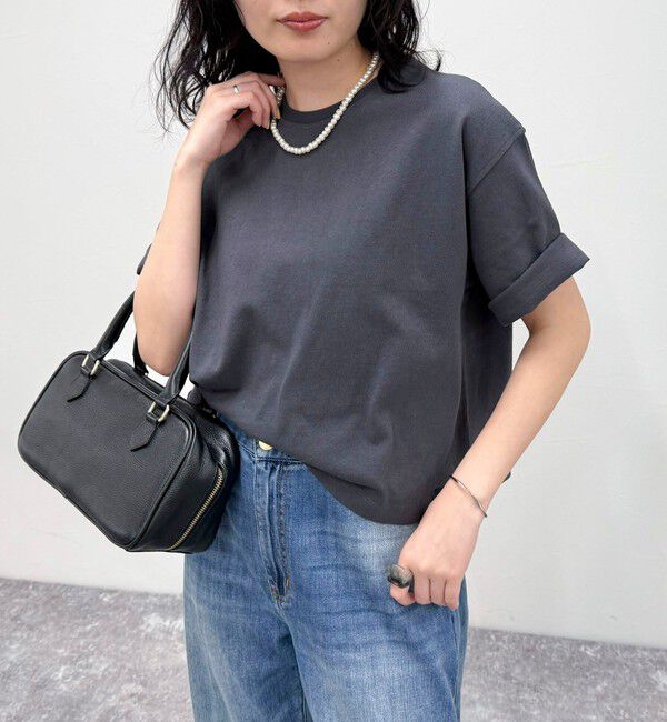 fredy emue「【新色追加！】ベーシッククロップド丈Tシャツ」|Tシャツ・カットソー|