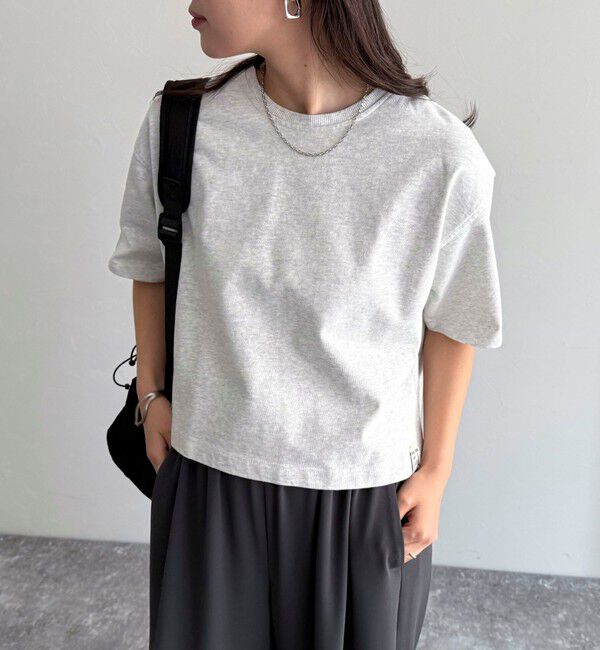 fredy emue「【新色追加！】ベーシッククロップド丈Tシャツ」|Tシャツ・カットソー|