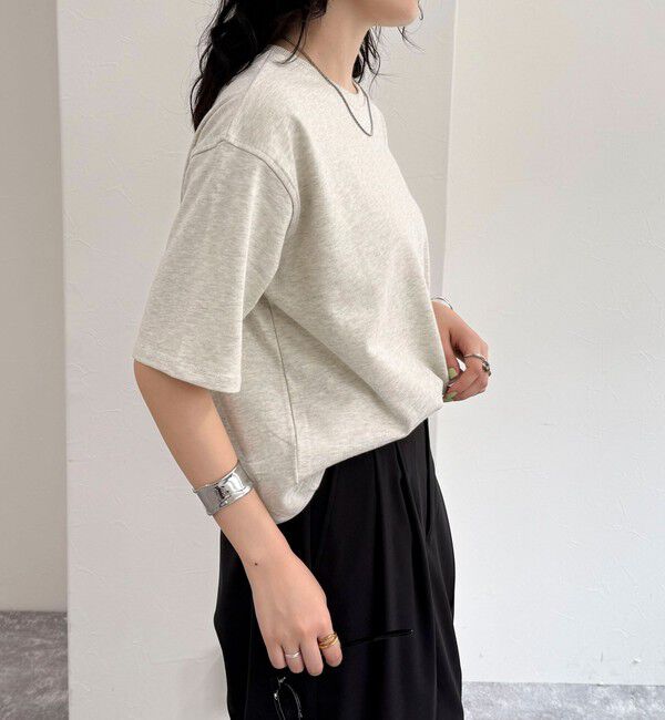 fredy emue「【新色追加！】ベーシッククロップド丈Tシャツ」|Tシャツ・カットソー|