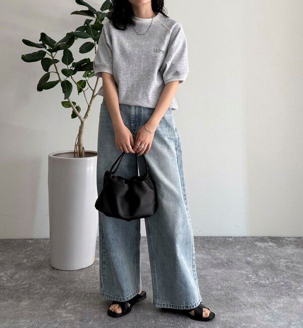 fredy emue「ルーズストレートデニムパンツ」|デニム|