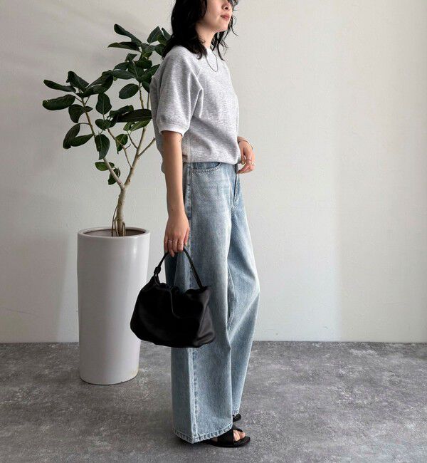 fredy emue「ルーズストレートデニムパンツ」|デニム|