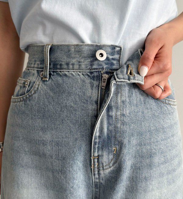 fredy emue「ルーズストレートデニムパンツ」|デニム|