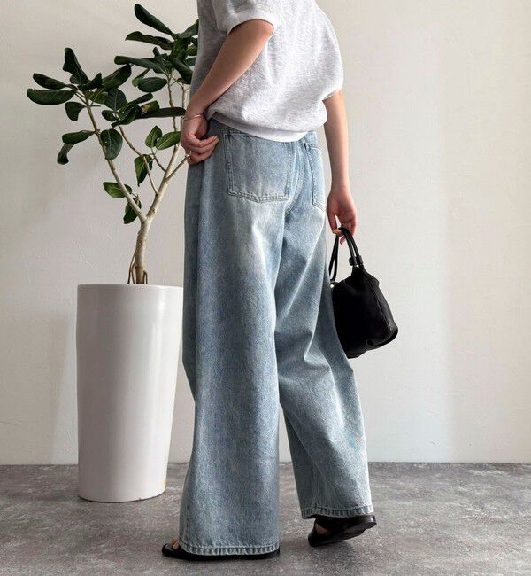 fredy emue「ルーズストレートデニムパンツ」|デニム|