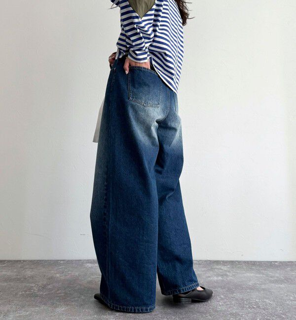 fredy emue「ルーズストレートデニムパンツ」|デニム|