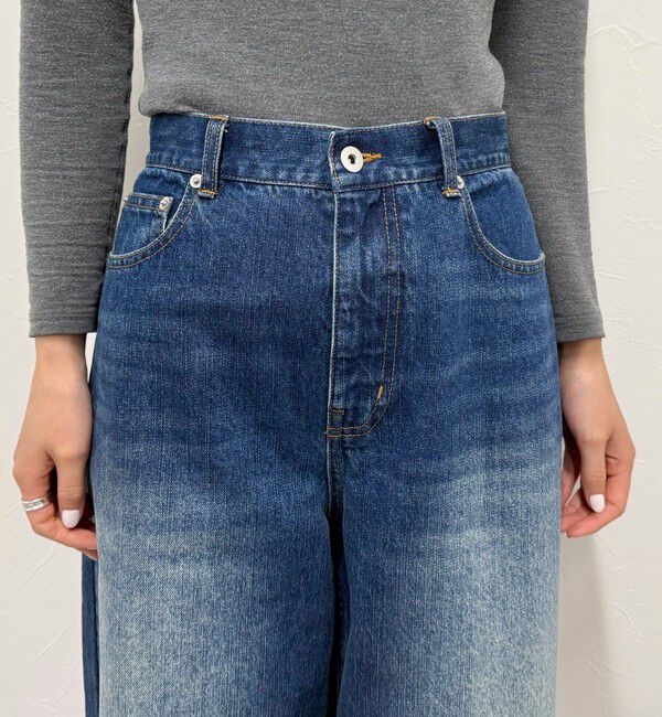 fredy emue「ルーズストレートデニムパンツ」|デニム|