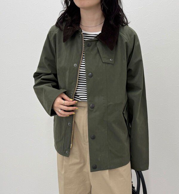 fredy emue「【barbour】os transporter casual jacket」|テーラードジャケット|カーキ