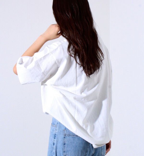 GLOSTER「【MICKEY&times;DISCUS ATHLETIC】コラボ プリント 半袖 クルーネックTシャツ」|Tシャツ・カットソー|