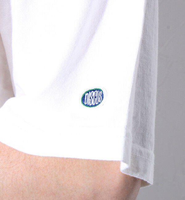 GLOSTER「【MICKEY&times;DISCUS ATHLETIC】コラボ プリント 半袖 クルーネックTシャツ」|Tシャツ・カットソー|