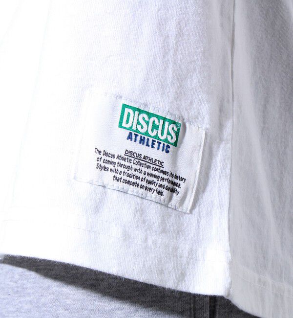 GLOSTER「【MICKEY&times;DISCUS ATHLETIC】コラボ プリント 半袖 クルーネックTシャツ」|Tシャツ・カットソー|