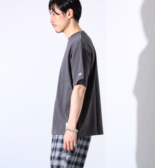 GLOSTER「【MICKEY&times;DISCUS ATHLETIC】コラボ プリント 半袖 クルーネックTシャツ」|Tシャツ・カットソー|