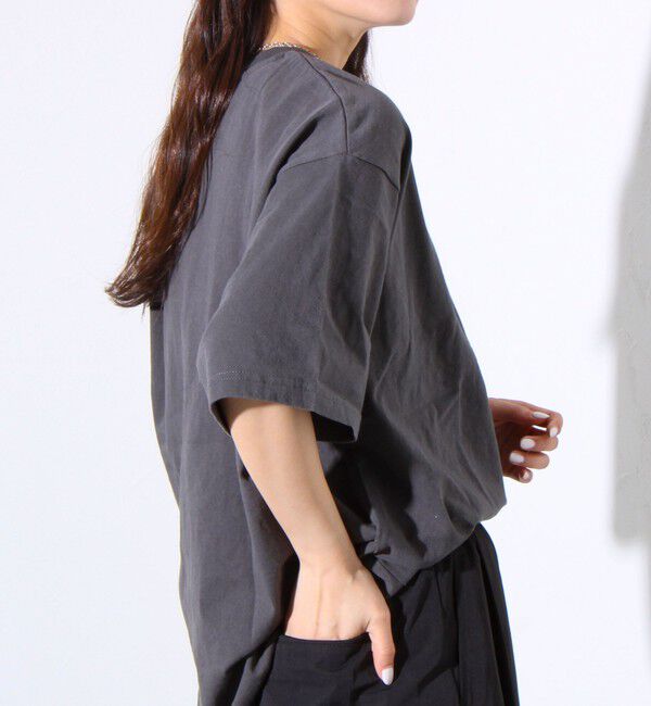 GLOSTER「【MICKEY&times;DISCUS ATHLETIC】コラボ プリント 半袖 クルーネックTシャツ」|Tシャツ・カットソー|