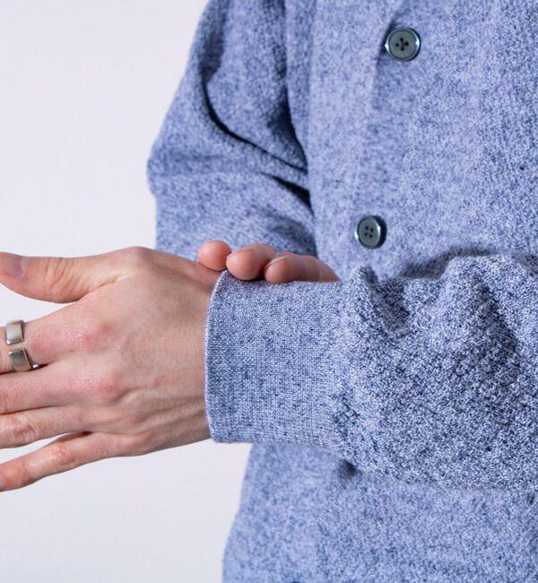 GLOSTER「【GLOSTER/グロスター】フレンチブルドッグ刺繍 リネン混 カーディガン Vネック」|カーディガン|