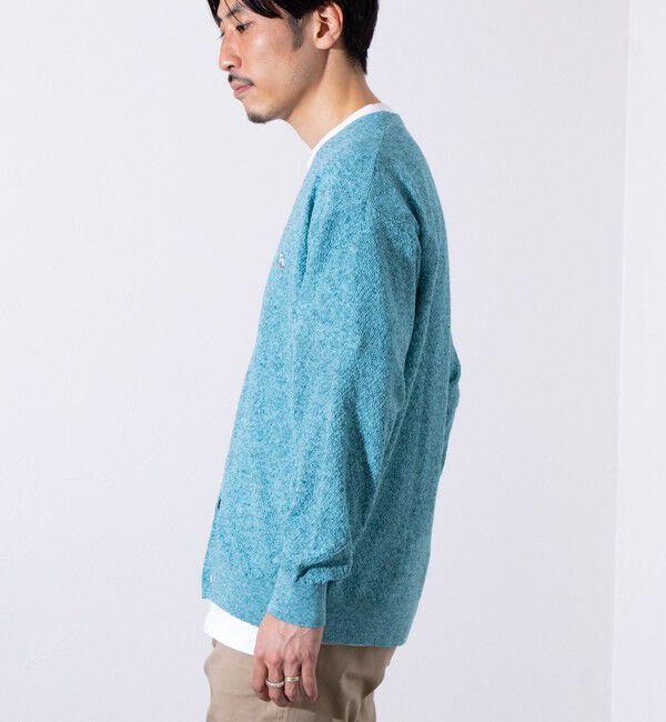 GLOSTER「【GLOSTER/グロスター】フレンチブルドッグ刺繍 リネン混 カーディガン Vネック」|カーディガン|