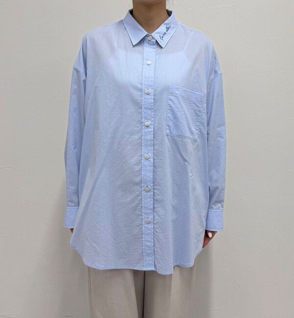 fredy emue「刺繍入りオーバーシャツ」|シャツ・ブラウス|