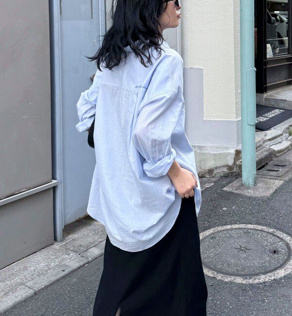 fredy emue「刺繍入りオーバーシャツ」|シャツ・ブラウス|