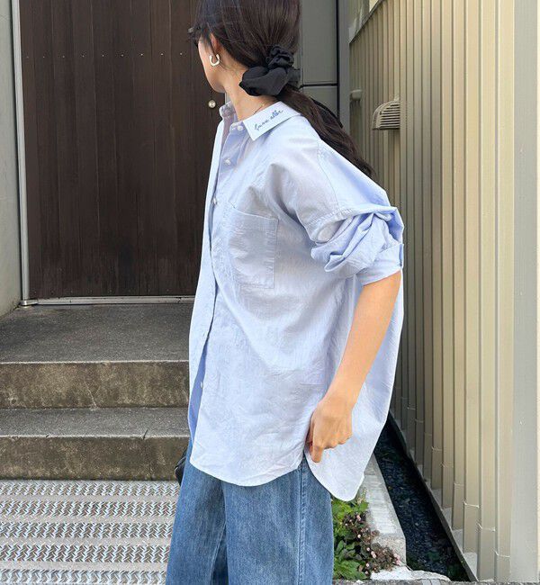 fredy emue「刺繍入りオーバーシャツ」|シャツ・ブラウス|