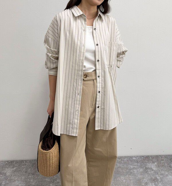 fredy emue「刺繍入りオーバーシャツ」|シャツ・ブラウス|