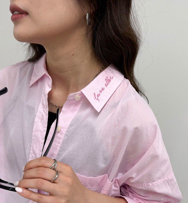 fredy emue「刺繍入りオーバーシャツ」|シャツ・ブラウス|