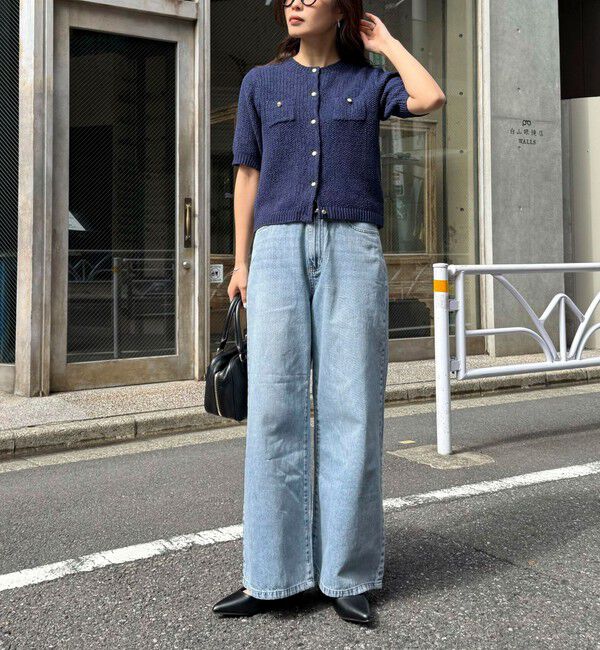 fredy emue「ドロストセミワイドデニムパンツ」|デニム|