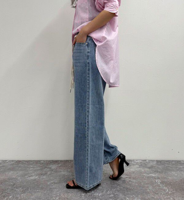 fredy emue「ドロストセミワイドデニムパンツ」|デニム|